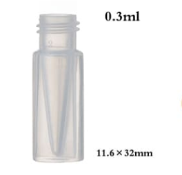 Polypropylene Micro Vial, 9mm 0.3ml Screw Neck