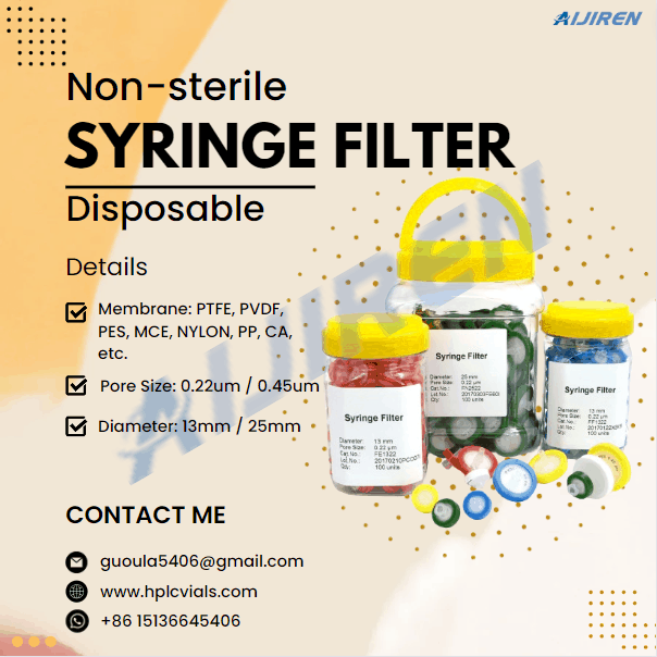 Why should you use syringe filters for environmental sample analysis?